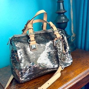 Michael Kors sequined medium  crossbody bag